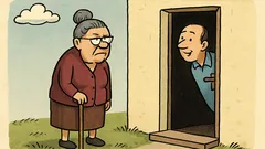 Anegdota: — Teściowo, co tak stoicie na...