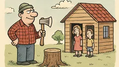 Anegdota: Ściąłem drzewo, zbudowałem dom...