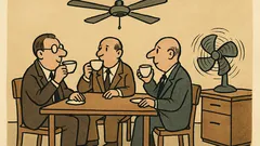 Dowcip: Czterech w pokoju, jeden pracuje