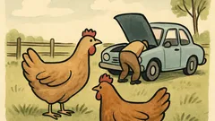 Dowcip: Pyta kura kurę – gdzie twój mąż?