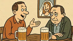 Dowcip: Dwóch kumpli siedzi przy piwie…