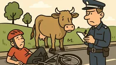 Dowcip: Rowerzysta zderzył się z kro…