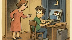 Dowcip: Mama mówi – wyłącz komputer i…