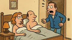 Anegdota: Przychodzi mąż do domu i...