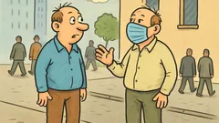 Anegdota: Rozmawia dwóch kolegów o maseczkach