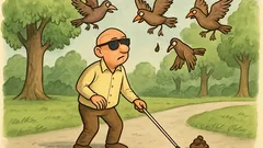 Dowcip: Idzie niewidomy przez park...