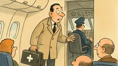 Dowcip: W samolocie przez głośnik słychać...