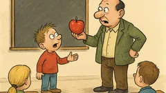 Dowcip: Nauczyciel pyta dzieci o jabłko
