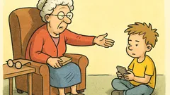 Anegdota: Babcia mówi do wnuczka – podaj mi okulary