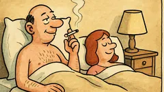 Dowcip: Marian zawsze po seksie palił papierosa