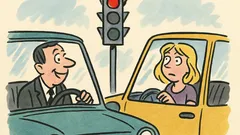 Dowcip: Facet zatrzymał się na czerwonym...