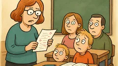 Dowcip: Polonistka pyta o błędy w pracy...