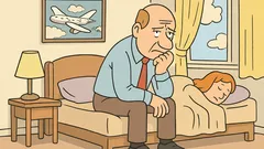 Anegdota: Mąż wraca z delegacji...