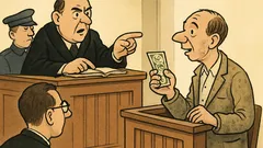 Dowcip: Na sali sądowej. – Czy był karany?