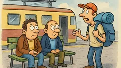 Dowcip: Dwóch kumpli siedzi na dworcu, nagle...