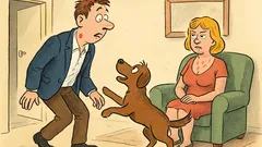 Dowcip: Mąż wraca od kochanki z śladem...