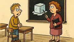 Dowcip: W szkole pani pyta Jasia o wodę...