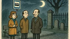 Anegdota: Stoi facet koło cmentarza w nocy...