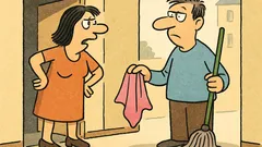 Dowcip: Żona pyta męża o sprzątanie