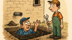 Dowcip: Stary hydraulik bierze praktykanta…