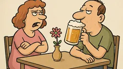 Dowcip: Kochanie, ty tylko żłopiesz to piwo...