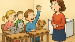 Dowcip: Pani pyta dzieci o zwierzątka...