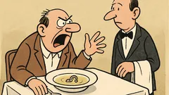 Dowcip: Kelner, w mojej zupie coś pływa!