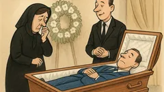 Dowcip: Przychodzi wdowa do zakładu pogrzebowego...