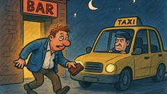 Dowcip: Facet wychodzi pijany z baru...